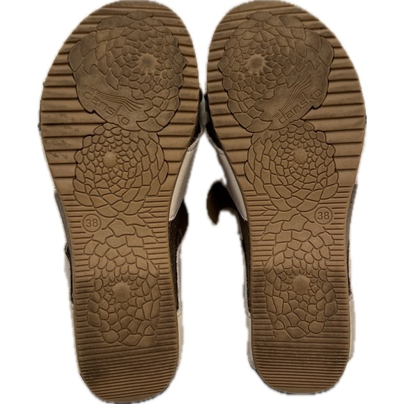 Dansko Susie Ivory Milled Nubuck Wedge Sandal Women's Size US 7.5 /EU 38 - Picture 9 of 9